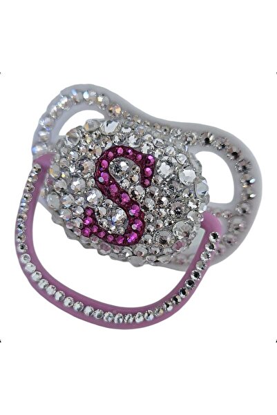 by Alexandra Vacarusi Personalized pacifier 0-6 months, Pacifier decorated wi...