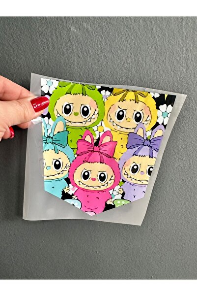 Gönülden Tasarım Iron-On Labubu Transfer Print Arma 15X14 cm