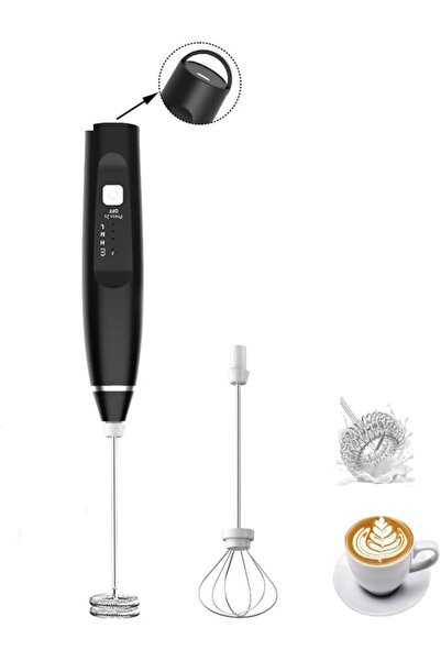 Arabest Milk Frother Handheld Foam Maker,with 2 Stainless Stirring Head,3 Spe...