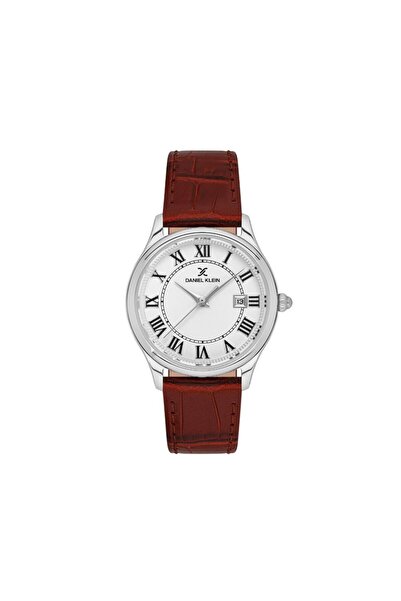 Daniel Klein Dk.1.13790-2 Leather Cord Calendar Metallic Color Women Wristwatch