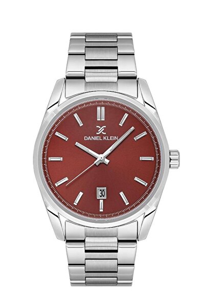 Daniel Klein Dk.1.13799-5 Steel Plated Calendar Water Resistant Metallic Colo...
