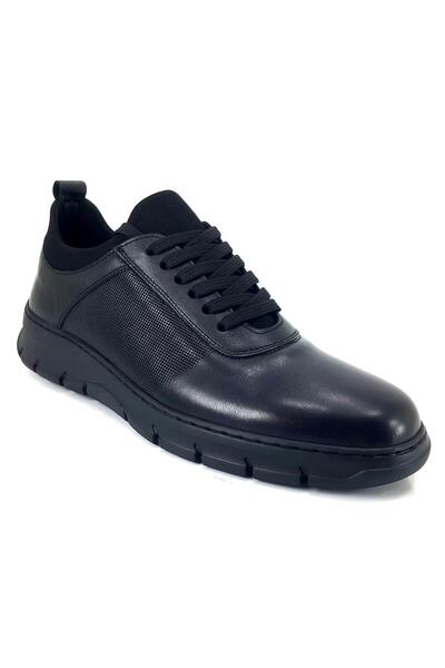 Libero 4753 Genuine Leather Men's Casual Shoes-Black