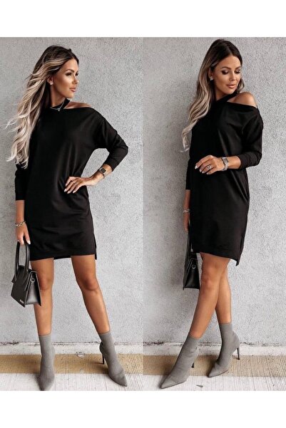 JANES Women's Shoulder Detail Two Thread Mini Dress