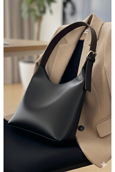 Madame Women's Black Shoulder Bag Soft Inside and Outside Textured Quality Wo...