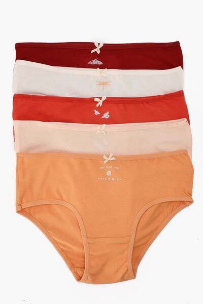 CARINA عبوة من ٥ سراويل داخلية بريف ملونة