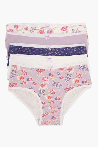 CARINA Pack of 5 colorful briefs