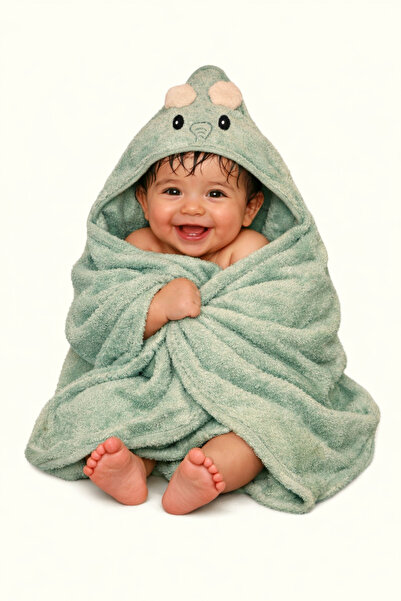 MelzBaby Bebek Başlıklı Banyo Havlu