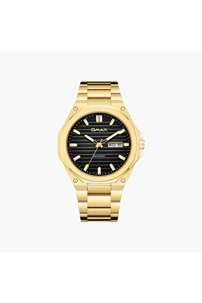 Omax Gold Tone Men's Analog Watch