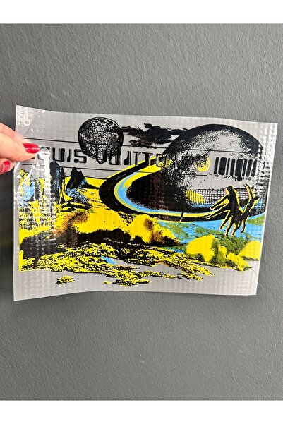 Gönülden Tasarım Iron-On Colorful Landscape Transfer Print Arma 28X19 cm