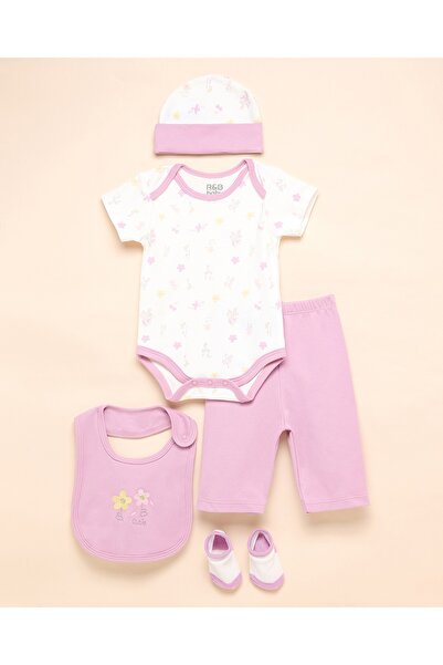 R&B Girls Pink Newborn's Clothing Gift Set