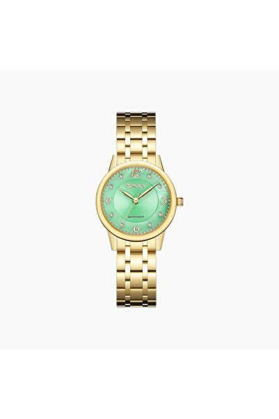 Omax Gold Tone Analogue Women's Watch