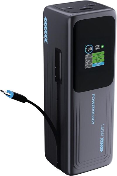 Powerology Power Bank 30000mAh With Smart TFT Display