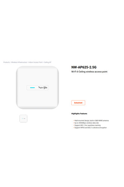 Navijin نقطة وصول لاسلكية داخلية NW-AP625-2.5G