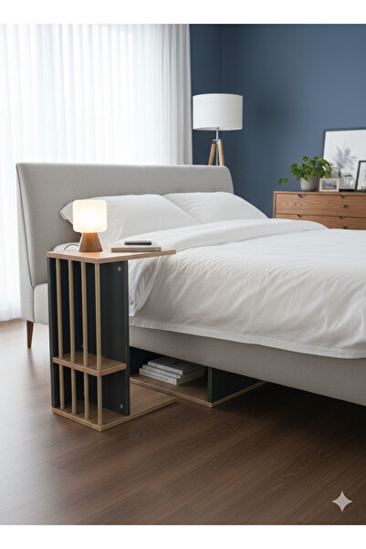 Unisoft Pintdi C Tipi Koltuk Yanı Sehpası Dergilikli Laptop Kahve Yan Sehpası...