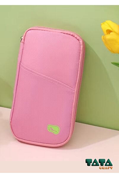 TATA CRAFT Organizer Çanta Seyahat Pasaport Kimlik Para Evrak Düzenleme Sakla...