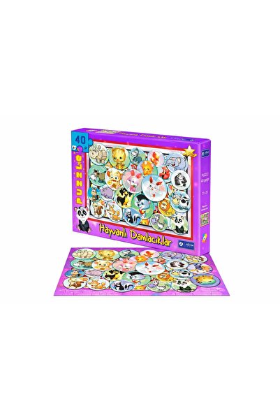 Adam Games Puzzle Hayvanlı Damlacıklar Hayvanları Tanı Eğitici 40 Parça Yapbo...