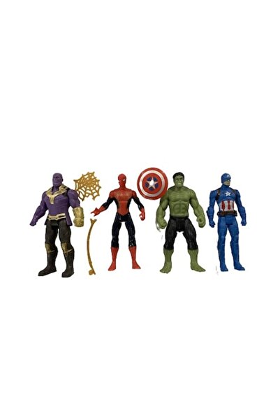 OEM Set of 4 Avengers Character Figurines H 11 cm
