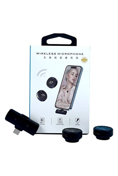 Generic XT-W1 Wireless Lavalier Microphone for Smartphone, Type-C Clip Mic wi...