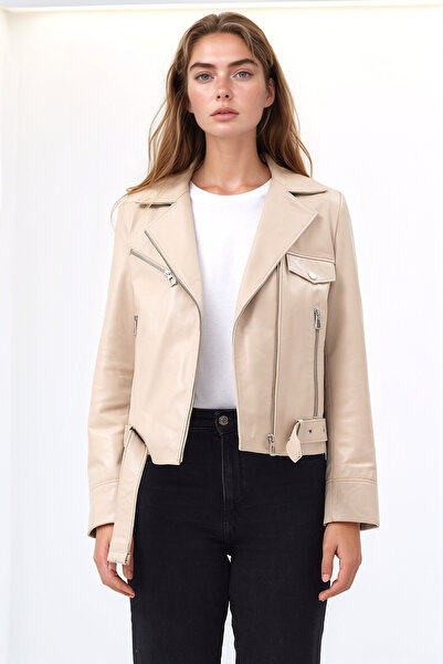 The Leather Craft Hakiki Kadın Deri Ceket