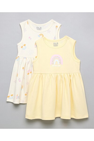 R&B 2 Pack Printed Sleeveless Dresses