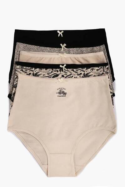 CARINA Pack of 5 colorful high-waisted underwear