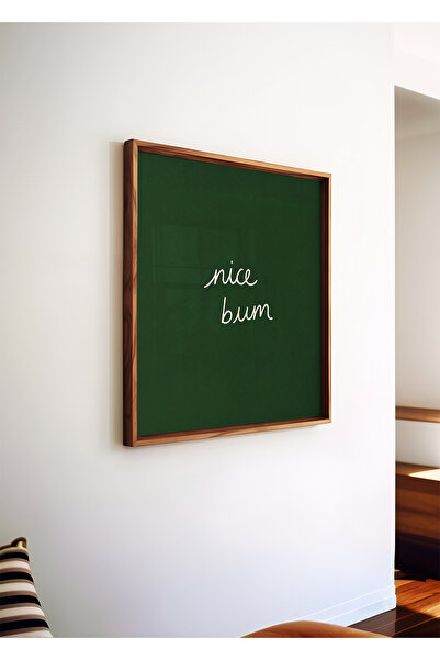 ARTHOUSECOLLECTIVE Nice Bum - Square Poster / Bathroom Toilet Collection - Un...