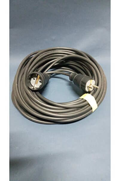 BERKS 30 metre 3x2.5 kauçuk başlıklı tekli siyah uzatma kablosu