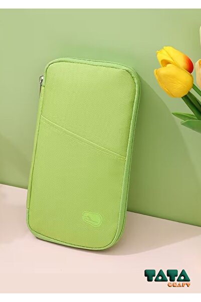 TATA CRAFT Organizer Çanta Seyahat Pasaport Kimlik Para Evrak Düzenleme Sakla...