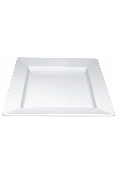 Globy Melamine Square Presentation Plate White 33.5X33.5X5.2 cm