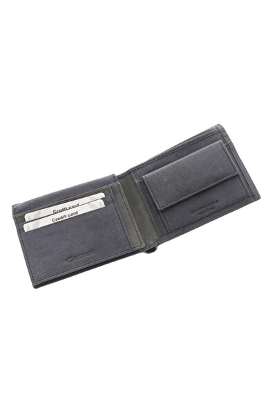 GiftExpress Portofel Albastru din Piele Naturală Giultieri 10×12 cm,