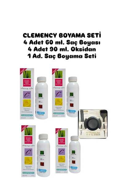 Clemency 5.43 Kahve Karamel Bitkisel İçerikli Saç Boyası 60 ml + %6 20 Volume...