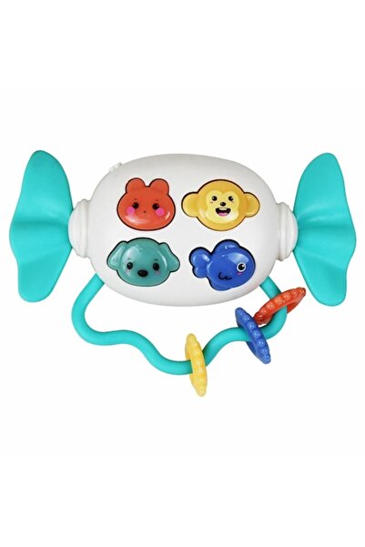 Aiyingle Zornăitoare interactivă pentru bebeluși cu muzică și lumini, turcoaz