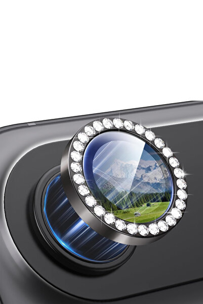 Phonextra iPhone 17 Air Stone Diamond Camera Lens Protector with Alignment De...
