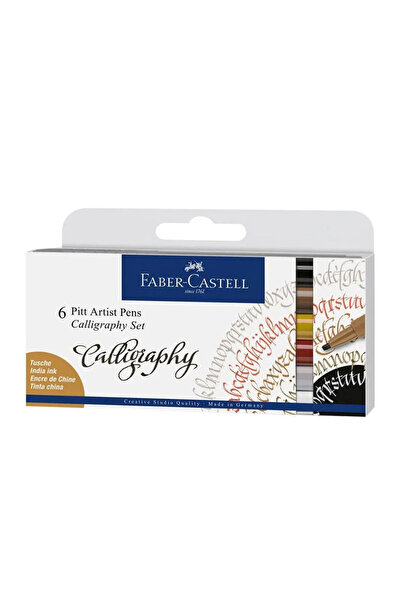 Faber Castell Faber Pıtt Çizim Kalemi Kaligrafi Seti 6 Lı 167506