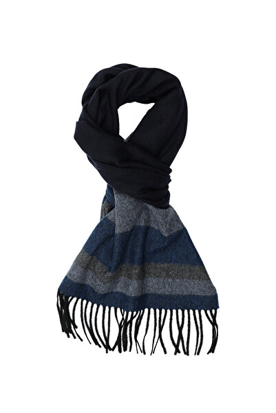 Abdullah Kiğılı Italian Striped Wool Cashmere Scarf