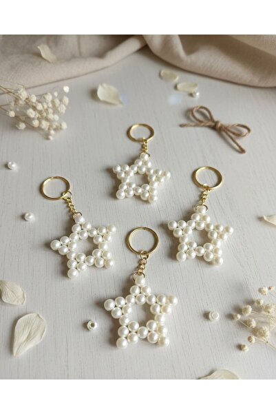 BEİLYS COSMETİCS & ACCESSORY Set de brelocuri aurii cu detalii Pearl Star 5x5...