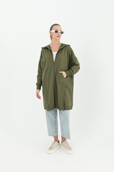 Puane Kangaroo Pocket Hooded Cap Tunic 10419