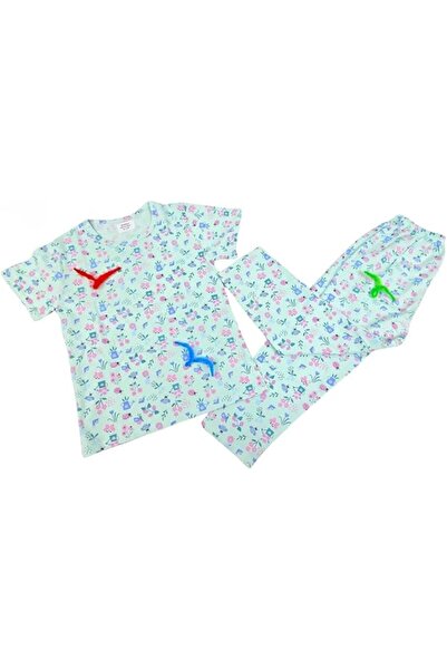 MINII MODZ Bee Print Top Pant Set for Girls - Soft Cotton Dress Sleepwear