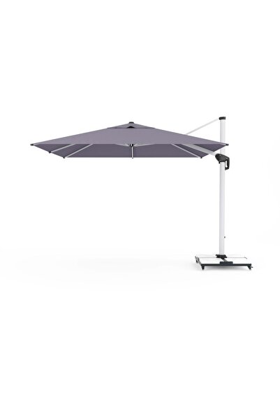Divona Home MYKONOS ALÜMİNYUM GÖVDELİ BAHÇE ŞEMSİYESİ (ANTRASİT) AYAK DAHİL