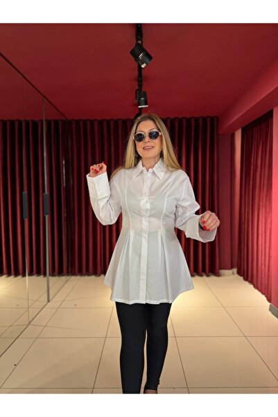 Serpirella Butik Bluză cu volan cu mâneci tip pens