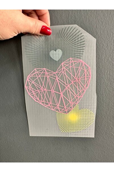 Gönülden Tasarım Iron-On Colorful Striped Applique Transfer Printing Arma 20X...