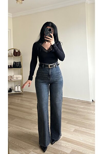 YELZEY BUTİK Premıum Likralı Yüksek Bel Jean