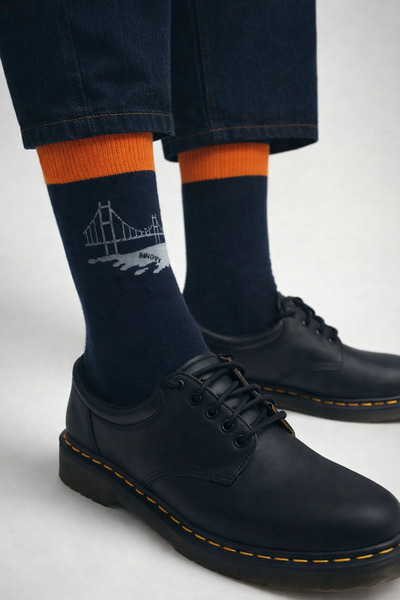 Katia&Bony Men's Istanbul Socks Navy Blue
