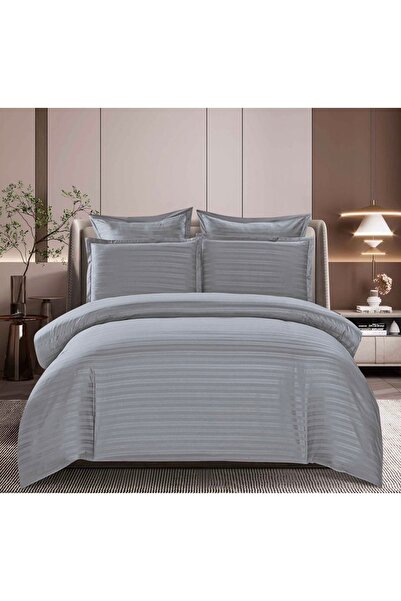 Sky Home Premium Damask Bed Linen - 6 Pieces, Fitted Sheet, 180x200x25 cm