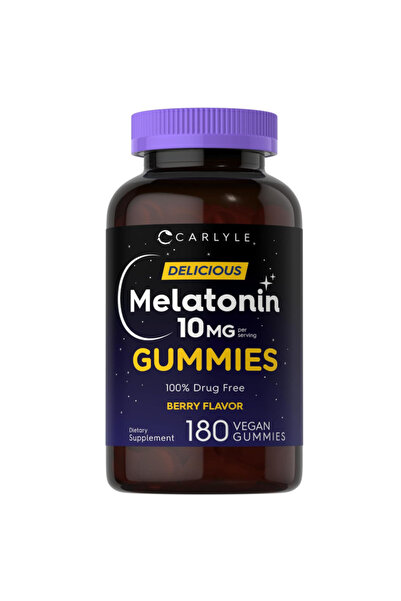 Carlyle Supplements, Gummies 10mg | 180 Count | Adult Drug Free Aid | Berry F...