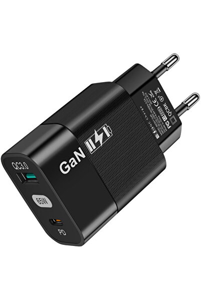 Techsuit CHPD131 USB Tip-C, USB GaN 65W Negru