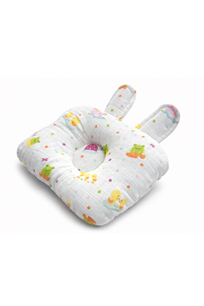 Jaju Baby Αντικατακλιστικό Μαξιλάρι Κεφαλής Μωρού – Με Σχέδιο Πάπιας & Βάτραχ...