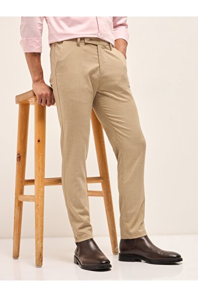 The Bear House بنطلون رجالي رسمي مخطط قصة ضيقة