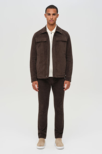 ACTUAL Erkek Slim Fit Premium Kadife Mont 6066