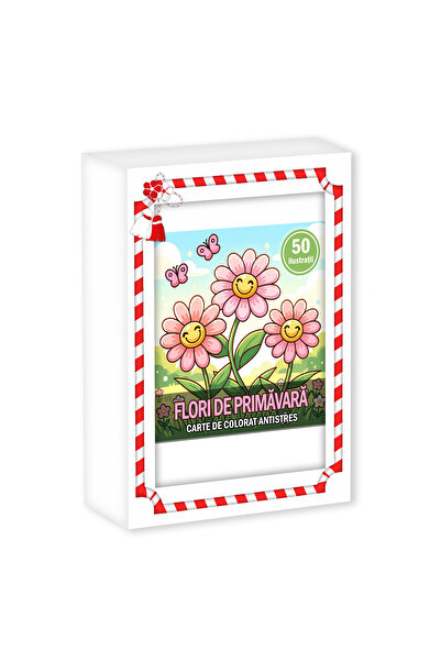 Legendary Gifts Martisor de colorat, format A6 in cutie, model: Flori de Prim...
